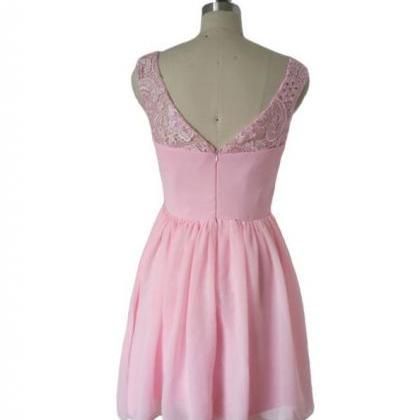 Short Homecoming Dress Short/mini Lace Sleeveless..
