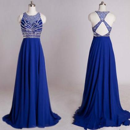 Blue Prom Dresses,custom Prom Dresses,a Line Prom..