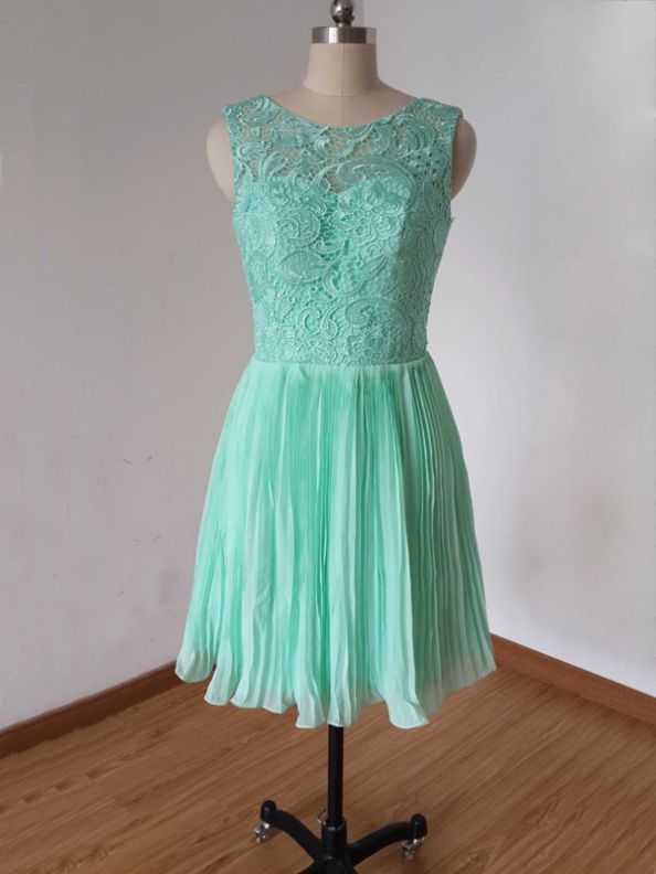 Homecoming Dress Knee-length Lace Sleeveless Backless For Cocktail Dresses
