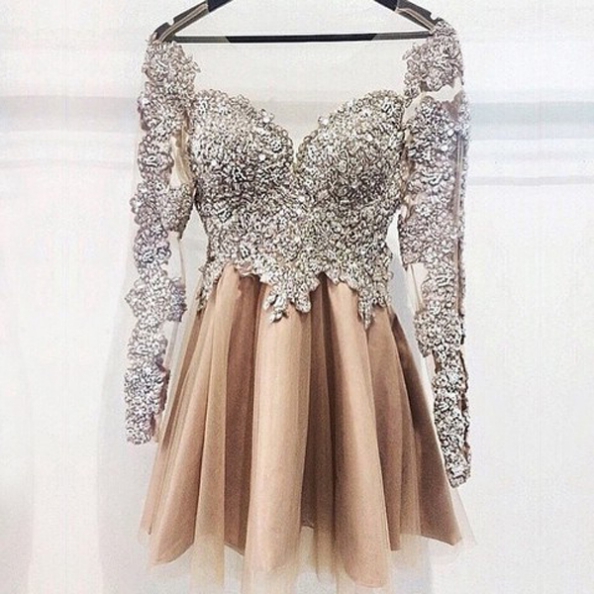 Gorgeous Heavily Beaded Luxury Short Cocktail Party Prom Dresses Online